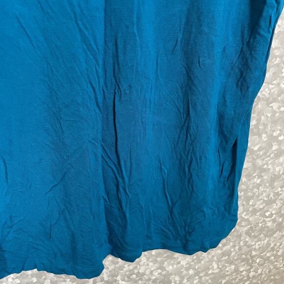 Lock & Love Women's Blue Plus Size Jersey Knit Tunic Top - Size XXL - Normcore - Picture 3 of 6